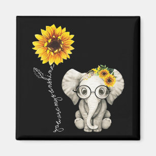 Íman Você É Meu Elefante De Girassol De Hippie