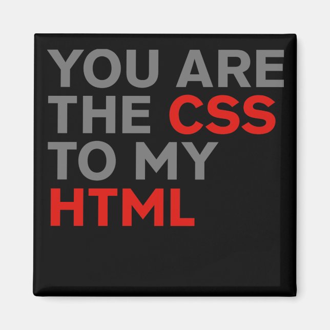 Íman Você é o CSS do meu HTML (Frente)