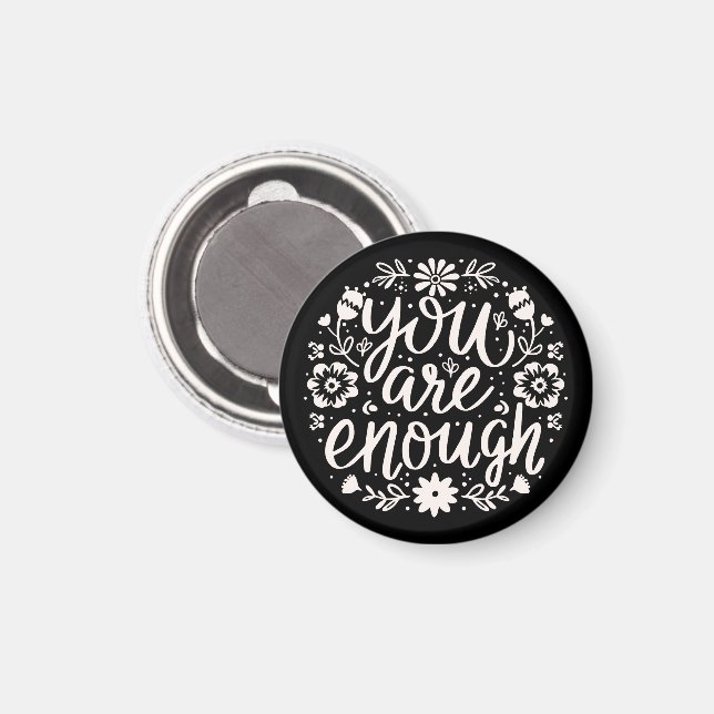 Íman Você é o suficiente lembrete de afirmação de amor  (Front/Back)