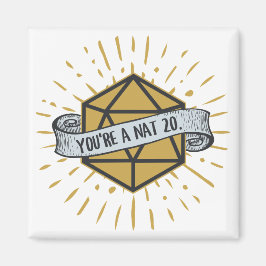Íman Você é um Nat 20 d20 Dungeons and Dragon