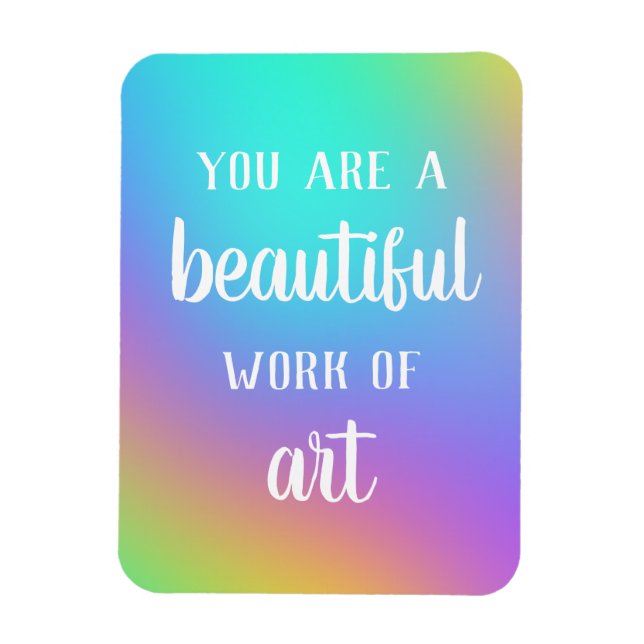 Íman Você É Uma Bela Obra De Arte (Vertical)
