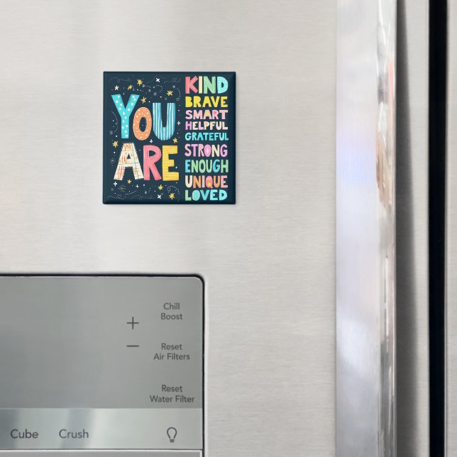 Íman Você É Uma Tipografia Positiva De Cotação Inspirac (In Situ (Fridge))