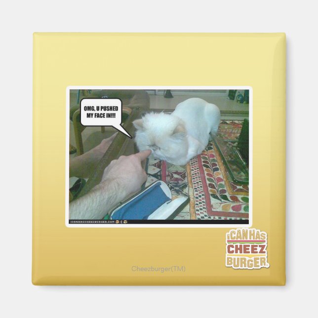 Íman Você empurrou meu rosto para dentro! (Frente)