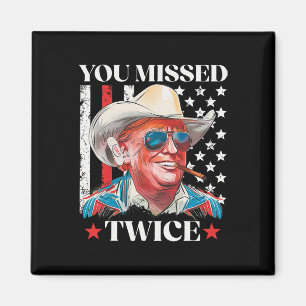 Íman Você Errou Duas Vezes Ocidental Trump Cowboy Trump