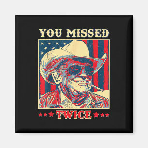 Íman Você Errou Duas Vezes Western Trump Cowboy Trump 2