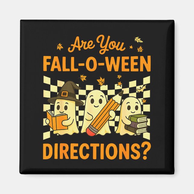 Íman Você Está Caindo O Ween Direções Halloween Profess (Frente)