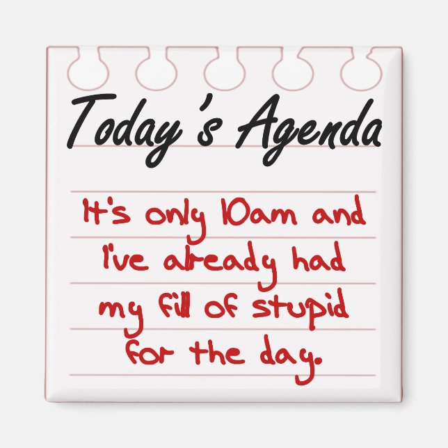 Íman Você está cheio de idiotas (Frente)