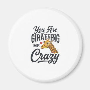 Íman Você Está Me Deixando Louco Camisa de Girafa Engra