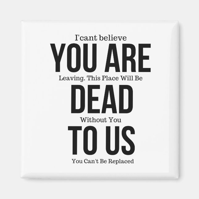 Íman Você está Morto de nós agora (Frente)