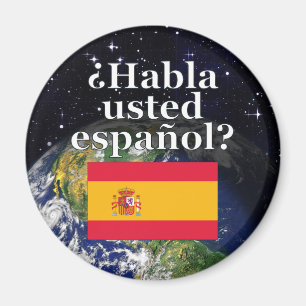 Íman Você fala espanhol? em espanhol. Sinalizador e Te