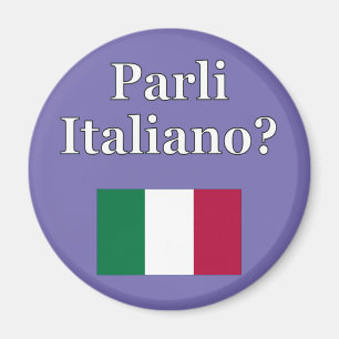 Íman Você fala o italiano? no italiano. Bandeira