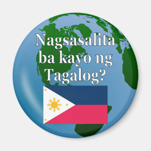Íman Você fala o Tagalog? no Tagalog. Bandeira & globo