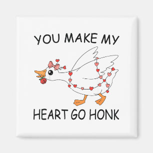Íman Você Faz Meu Coração Ir Honk Dia dos Namorados Gan