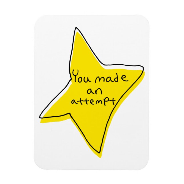 Íman Você Fez Uma Tentativa - Estrela Amarela (Vertical)