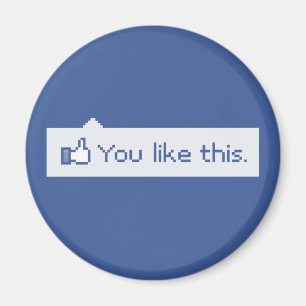 Íman Você gosta deste Facebook engraçado