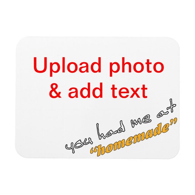 Íman Você me fez na "imã de geladeira caseira" (Horizontal)