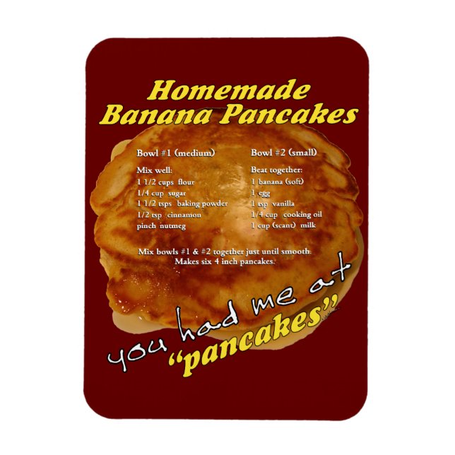 Íman Você me pegou em "panquecas" - "Receber ímã" (Vertical)