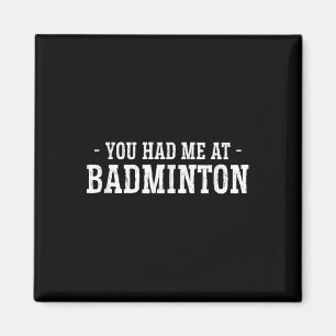 Íman Você Me Teve Em Badminton Shuttle Jogador De Badmi