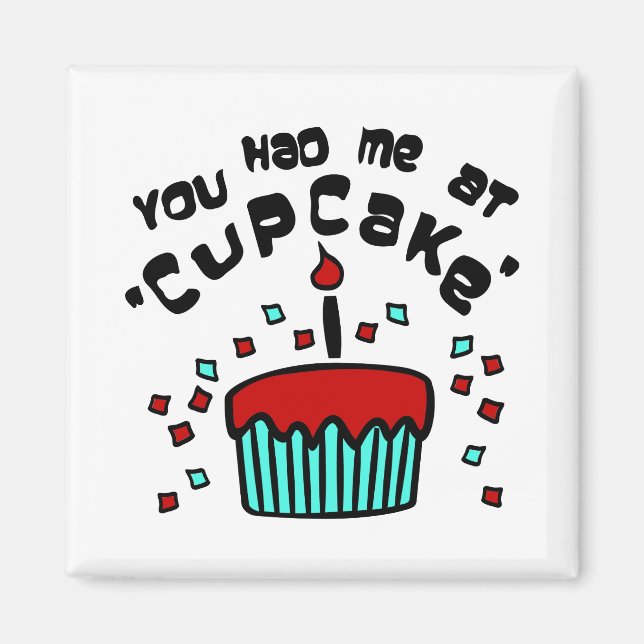 Íman Você Me Teve Em "Cupcake" Com Cupcake E Confetti (Frente)