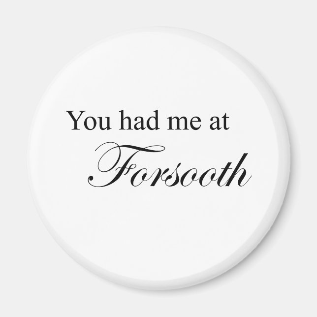 Íman Você Me Teve No Forsooth (Frente)