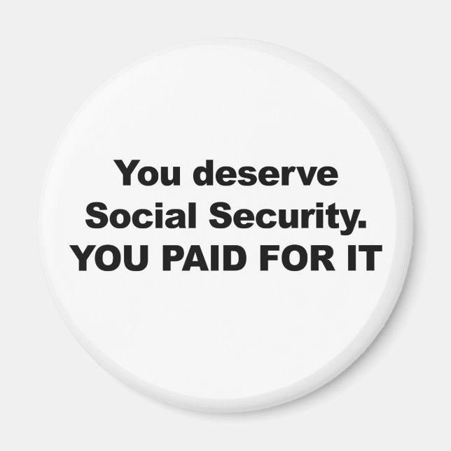Íman Você Merece Segurança Social (Frente)