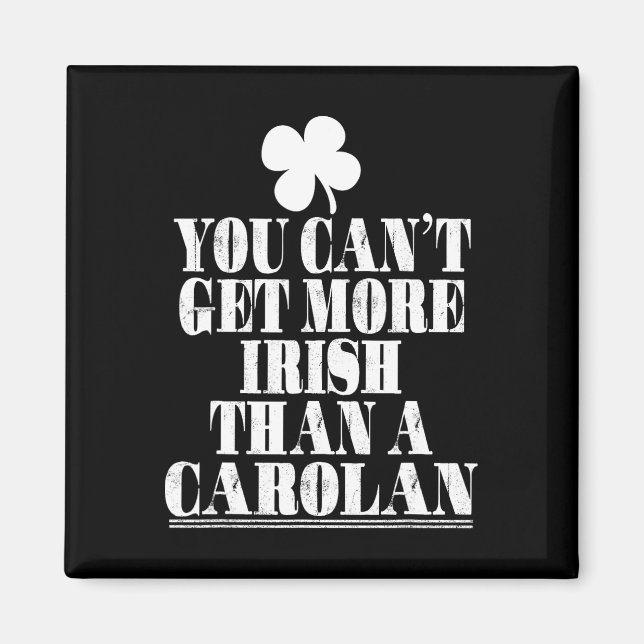 Íman Você Não Pode Ser Mais Irlandês Que Carolan St Pat (Frente)