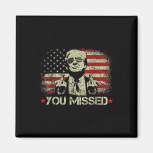 Íman Você Perdeu Trump 2024 American Flag