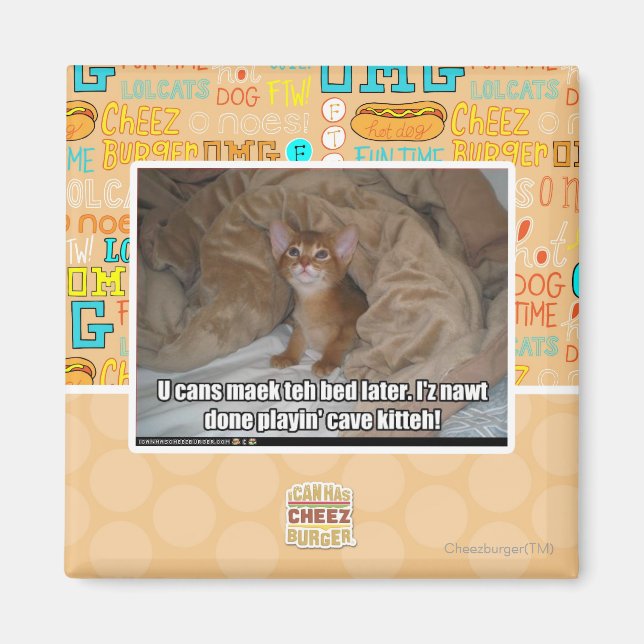 Íman Você pode dormir mais tarde. (Frente)