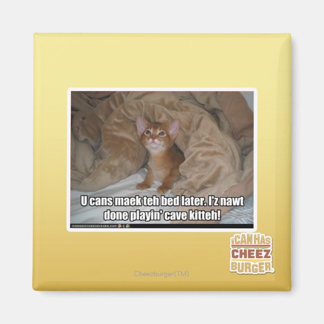 Íman Você pode dormir mais tarde. (Frente)