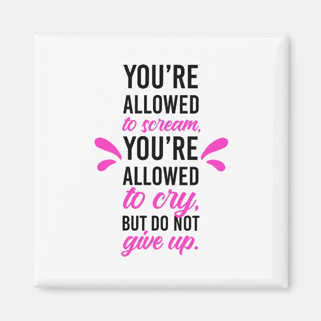 Íman Você pode gritar e chorar, mas não desiste (Frente)