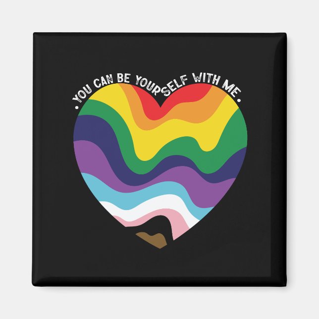 Íman Você Pode Ser Você Mesmo Comigo LGBT Transgênero G (Frente)