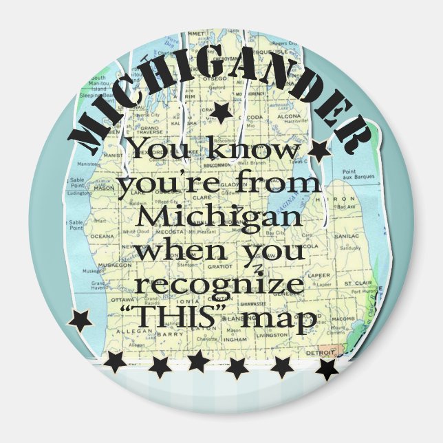 Íman Você sabe que é de Michigan quando (Frente)