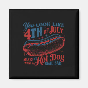 Íman Você Se Parece Com O 4º De Julho Cachorro Quente M