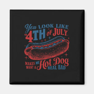 Íman Você Se Parece Com O Patriótico 4 De Julho Cão Que