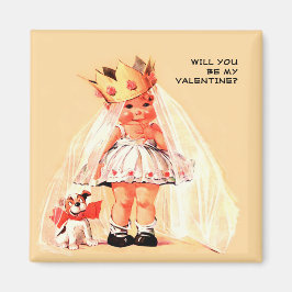 Íman Você será meu Namorados? Vintage Art