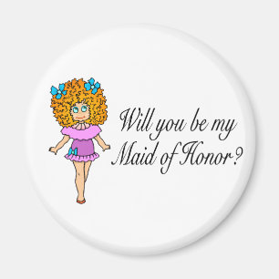 Íman Você será minha madrinha de casamento (a menina)