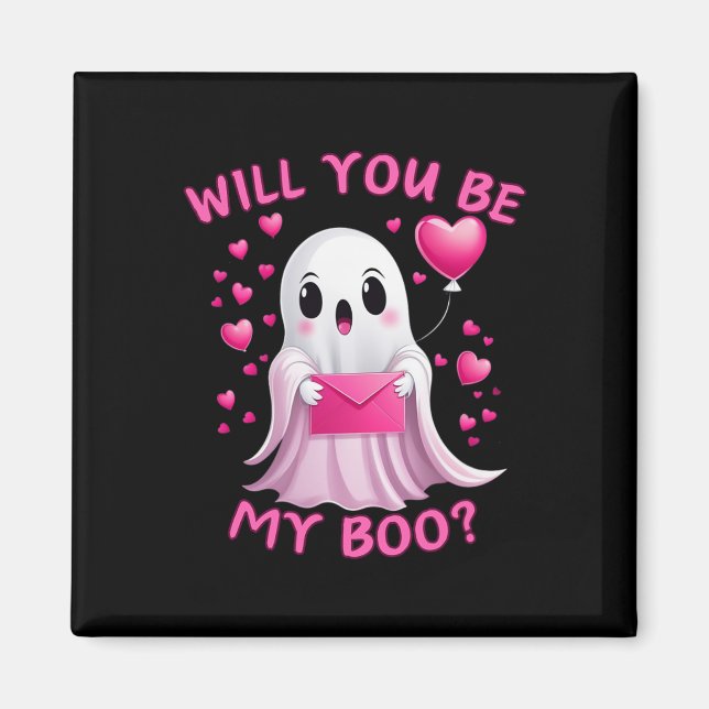 Íman Você Será O Meu Boo Ghost Cute Halloween Spooky Se (Frente)