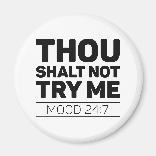 Íman Você Shalt Não Me Tente (Frente)