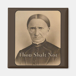 Íman Você Shalt Not - Vintage Vende Mulher Vitoriana Ve