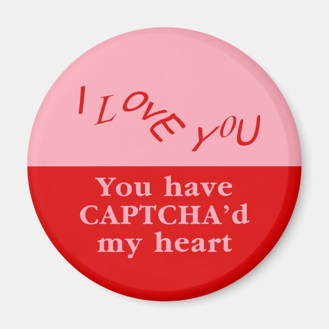 Íman Você tem Captcha, meu coração (Frente)