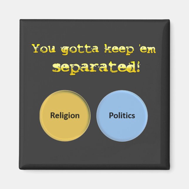 Íman Você tem que me manter separado - política e relig (Frente)