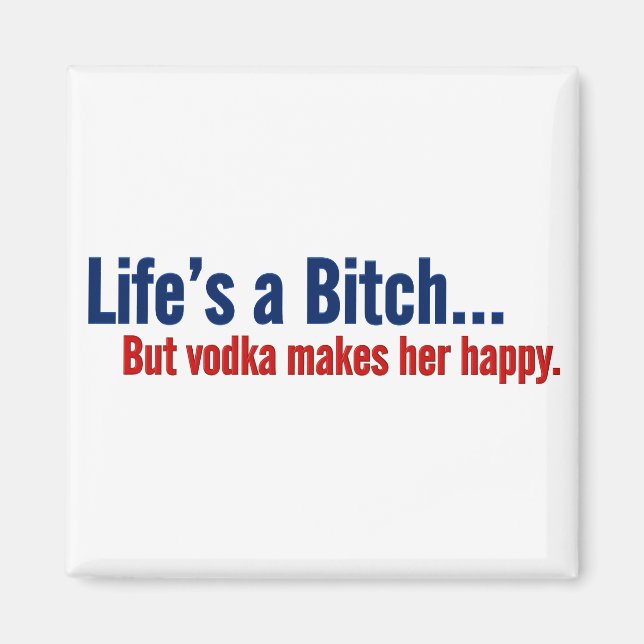 Íman Vodka faz a vida feliz (Frente)