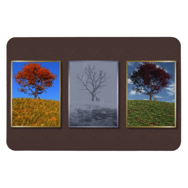 Íman Voe rapidamente o ímã flexível triptych anos (Horizontal)