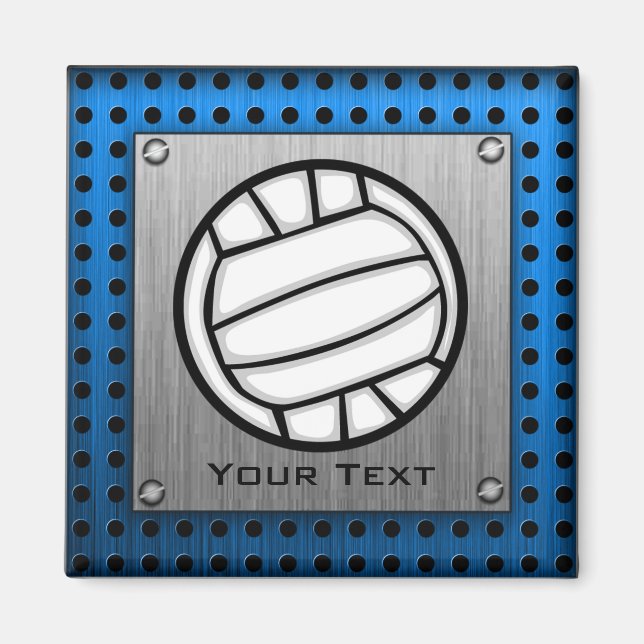 Íman Vôlei de metal escovado (Frente)