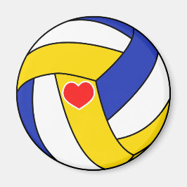 Íman Vôlei do amor - bola desportiva com magneta do cor