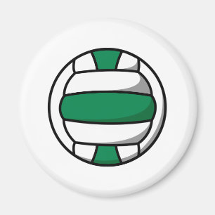 Íman volei verde e branco
