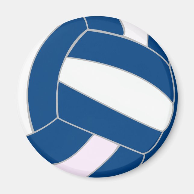 Íman Voleibol Azul e Branco (Frente)