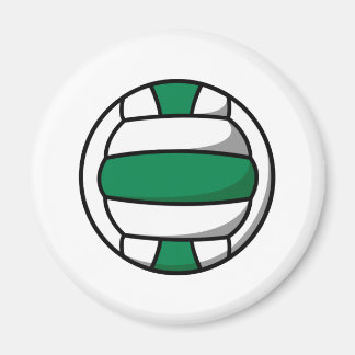 Íman voleibol verde e branco