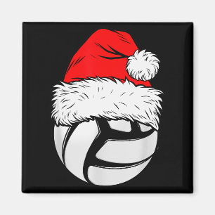 Íman Volleyball de Natal Bola Santa Chapéu Xmas Corresp