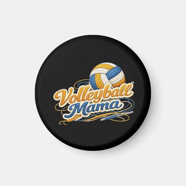 Íman Volleyball Mama Magnet – Retro Volleyball Mom (Frente)